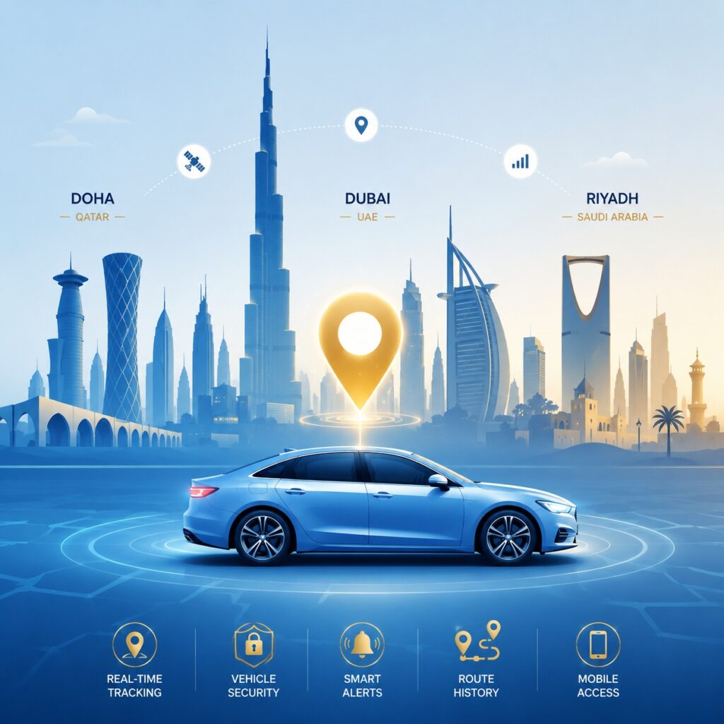GPS tracker for car in Qatar UAE Saudi Arabia