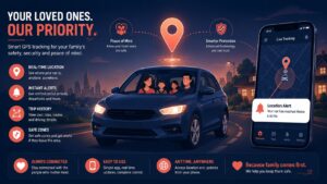 GPS tracker for family safety teen drivers