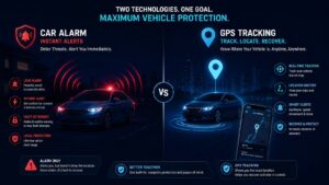 GPS tracker vs car alarm