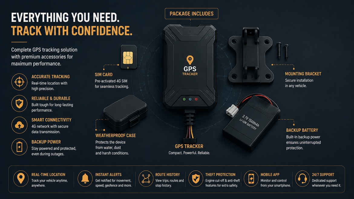 GPS tracker accessories