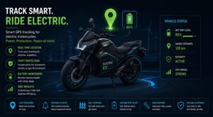 GPS tracker electric motorcycle