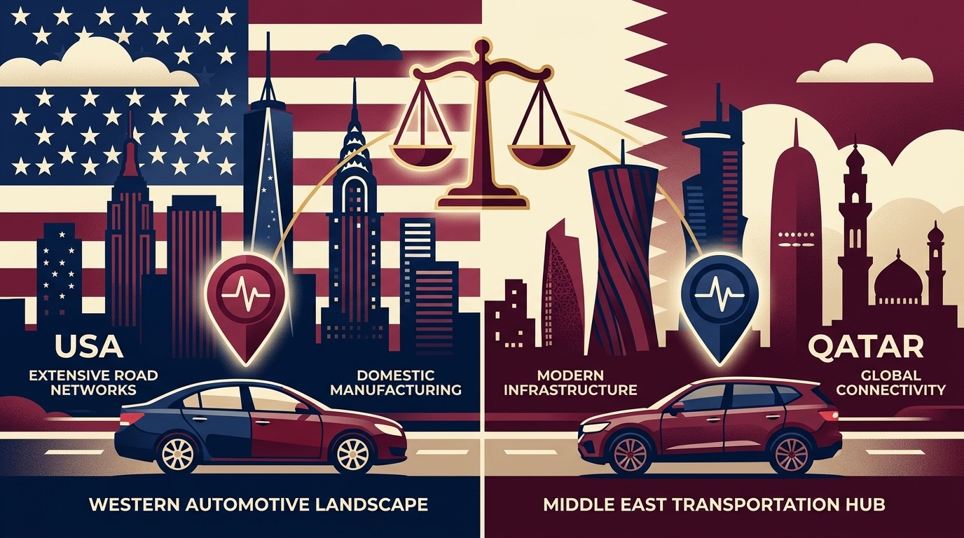 GPS tracker laws USA Qatar