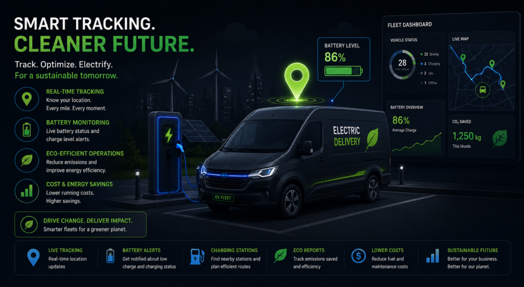 GPS tracking EV fleet Gulf