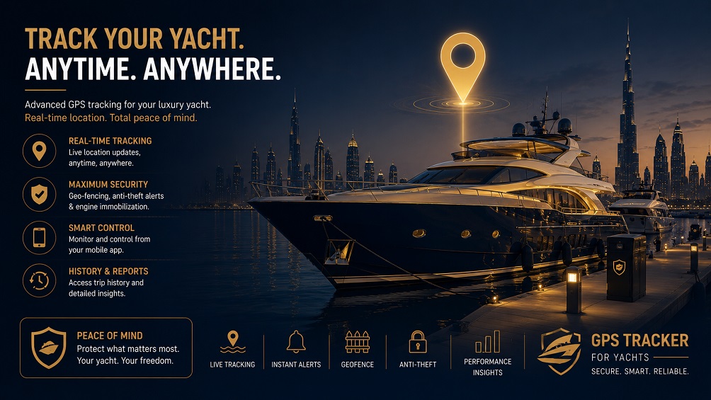 GPS tracking for yachts and boats Dubai