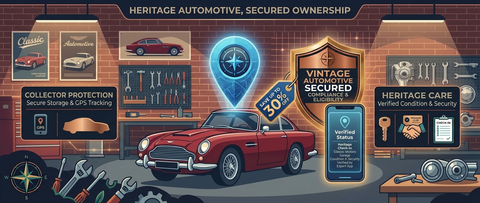 GPS tracker for classic and collector cars