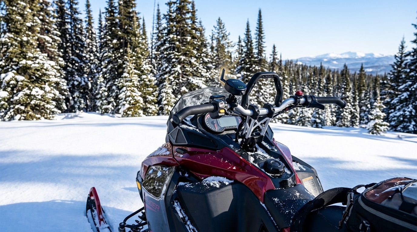 GPS tracker for snowmobiles and ATVs