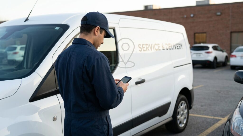 GPS tracker on company cars