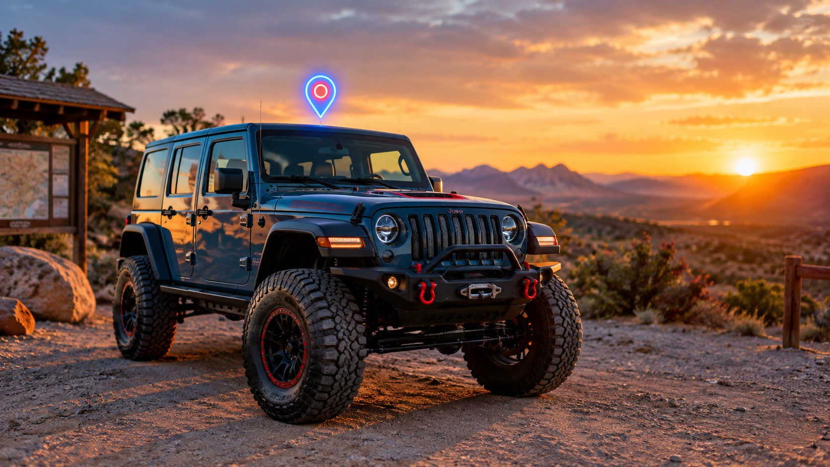 GPS tracker for Jeep