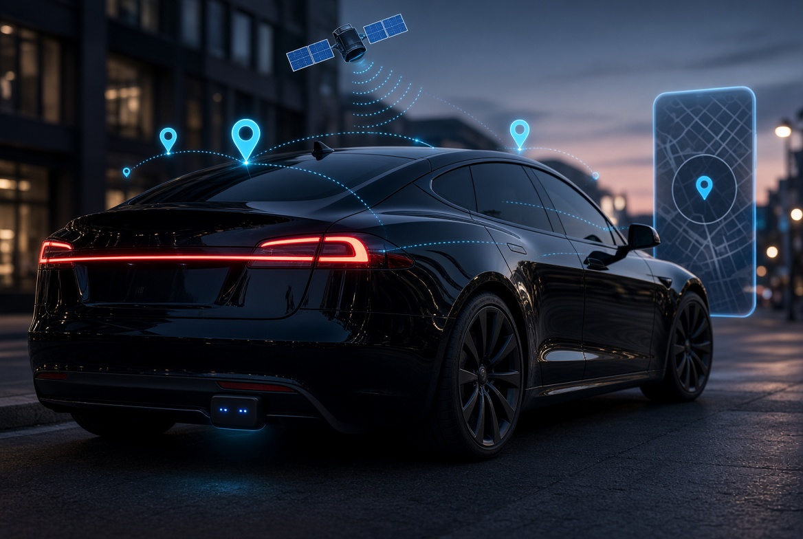 GPS tracker for Tesla and EV
