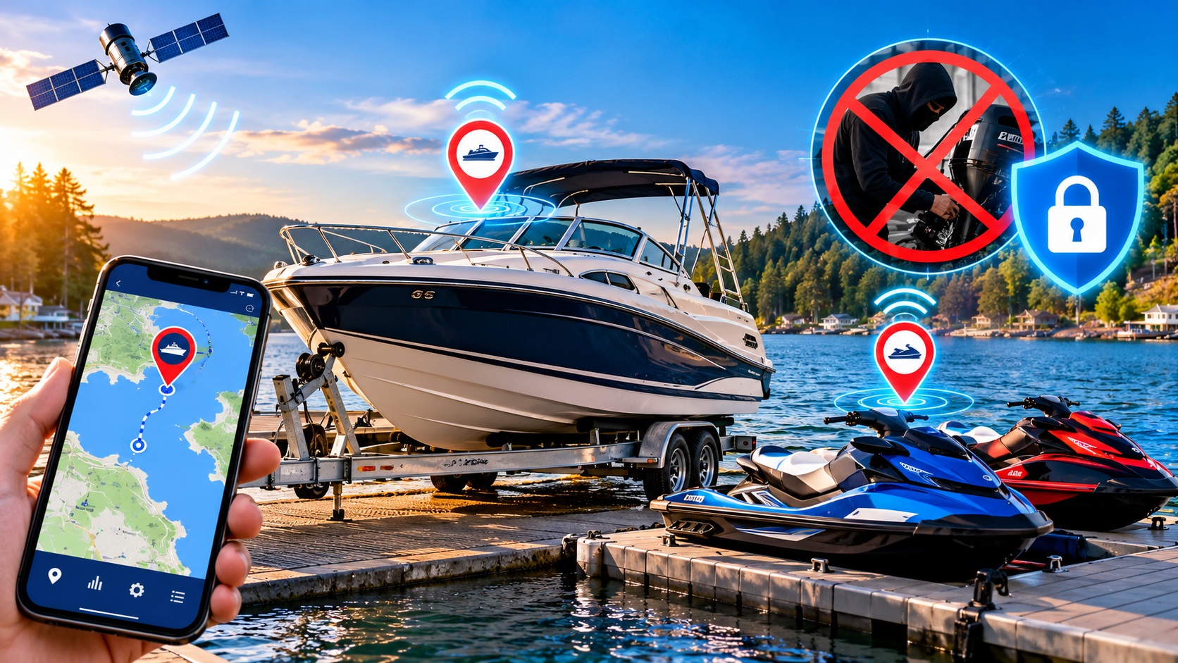 GPS tracker for boats