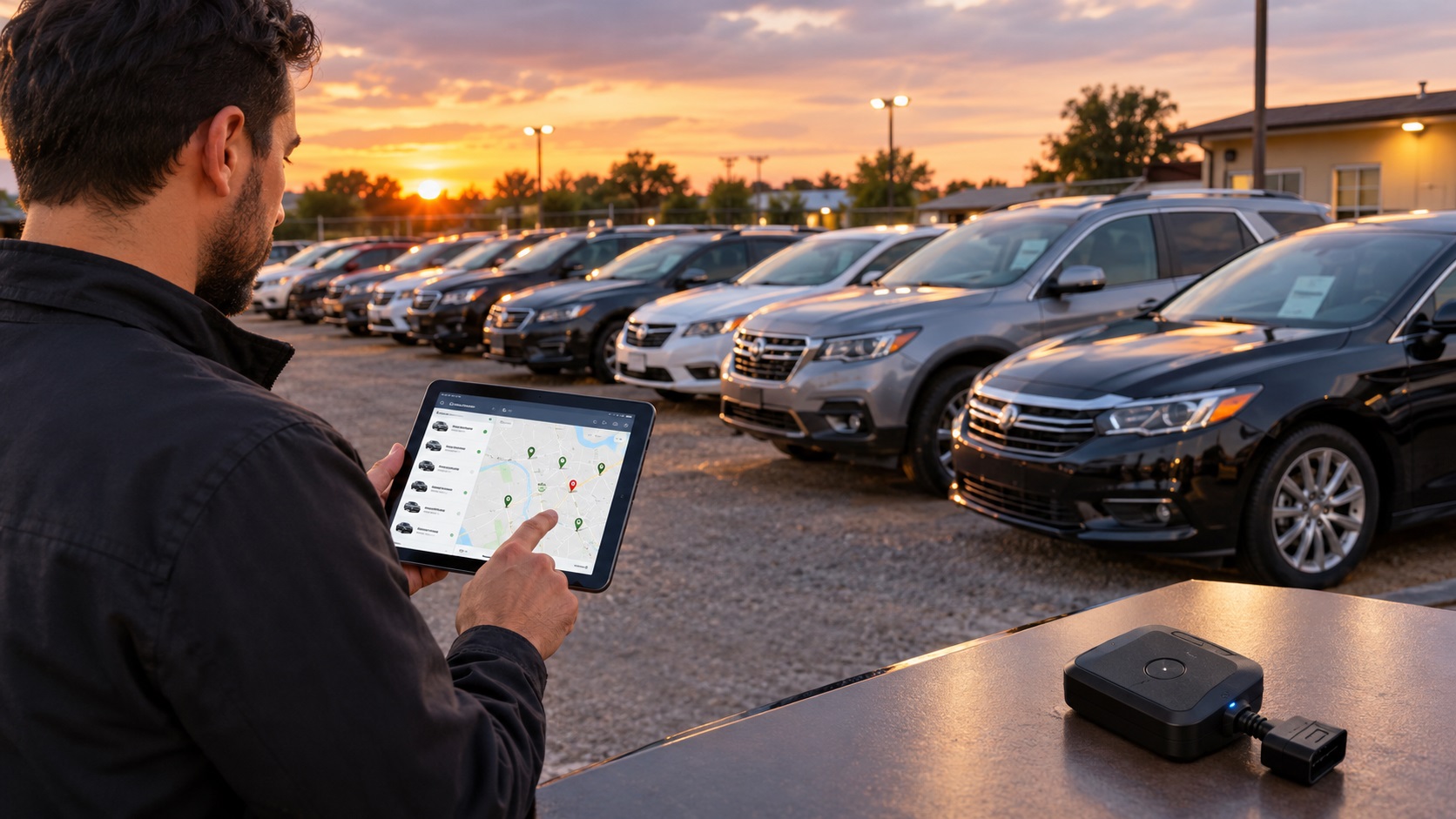 GPS tracker for car dealers