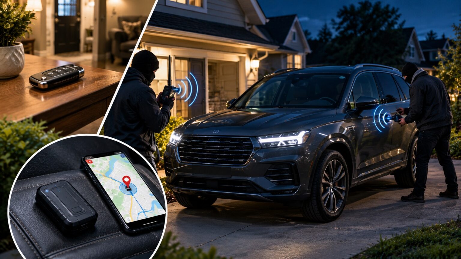 GPS Tracker for Keyless Car Theft and Relay Attacks