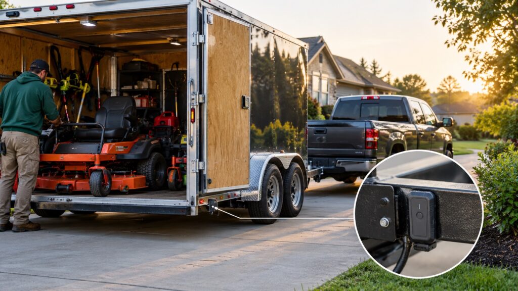 GPS tracker for landscaping business