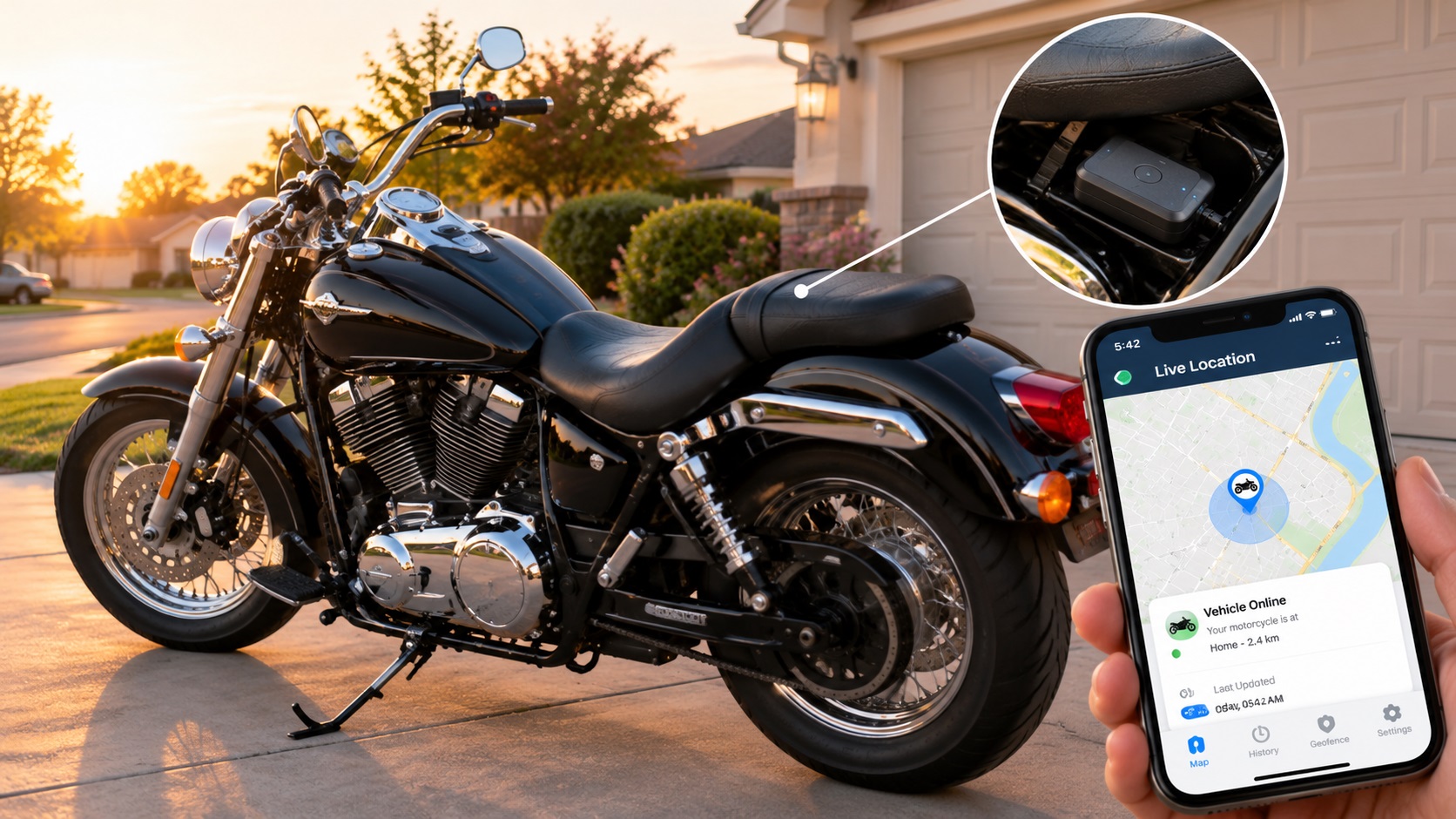 GPS tracker for motorcycles in the USA