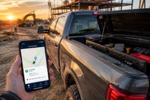 GPS tracker for pickup trucks