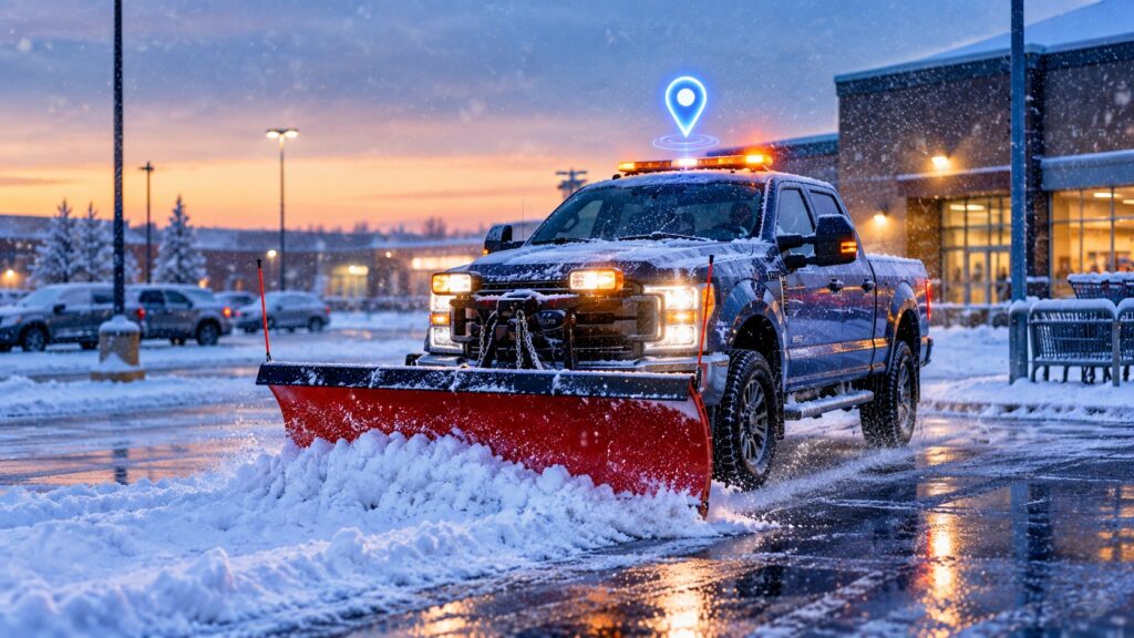 GPS tracker for snow plow