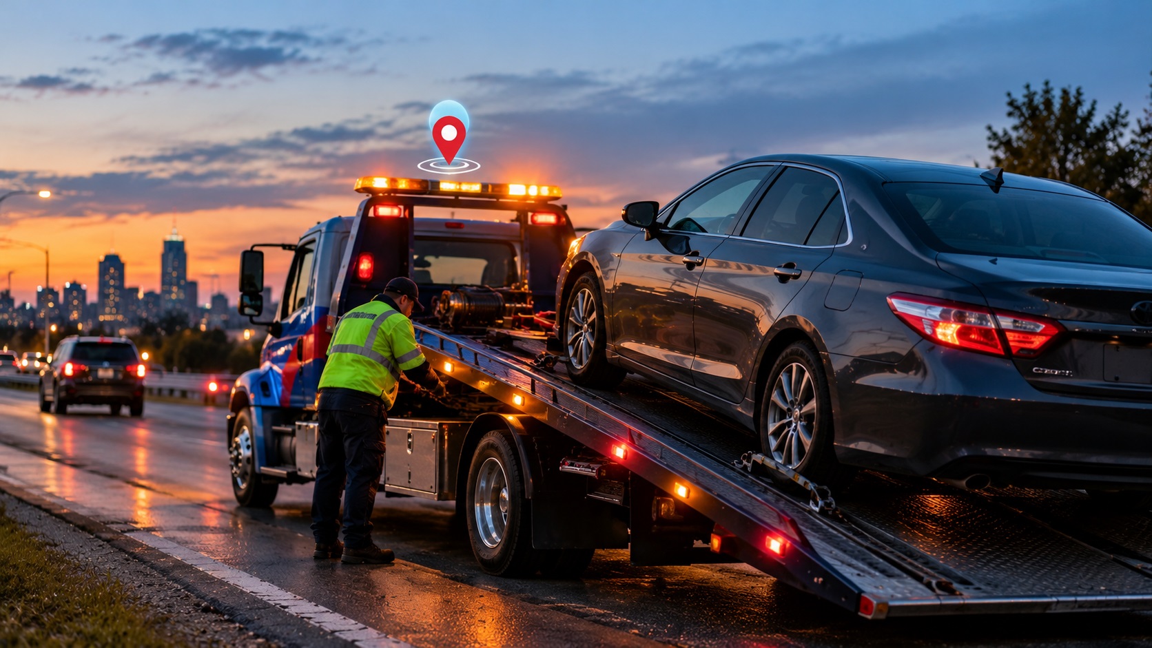 GPS tracker for tow trucks